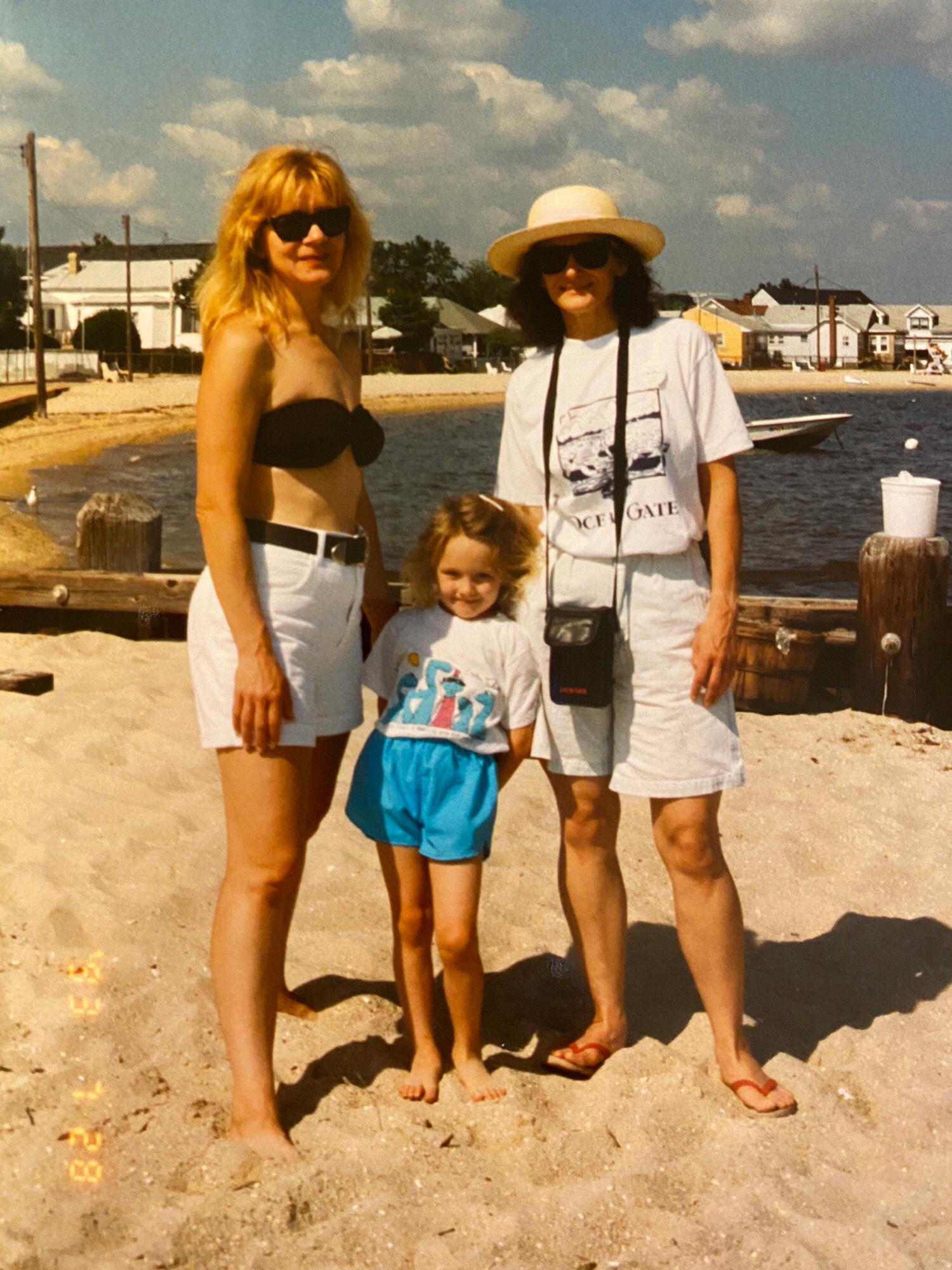Julia often went “down the shore” in August as a child and spent much time on the beach reading or crabbing, with her mom Andrea and her godmother Monica Mae.