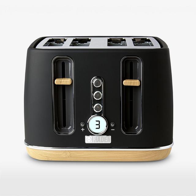 Haden Dorchester 4- Slice Matte Black Toaster