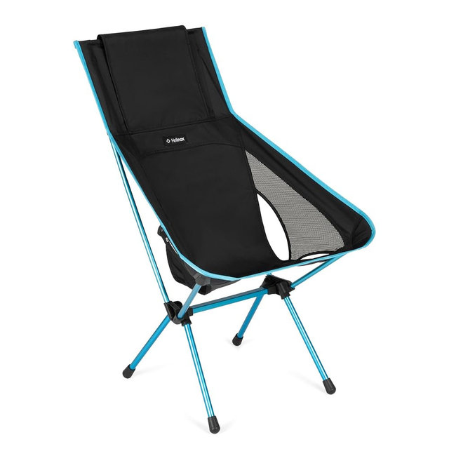 Helinox Sunset Chair (re), Packable Outdoor Furniture, Summer Vacation Holiday Seat, Foldable, Lightweight High-Back Comfort, Sustainable Eco-Friendly Materials Weighing 3.66 lbs(1.6 kg), Black