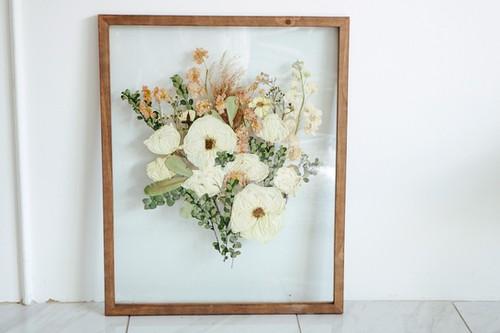 Pressed and Framed Wedding Bouquet
