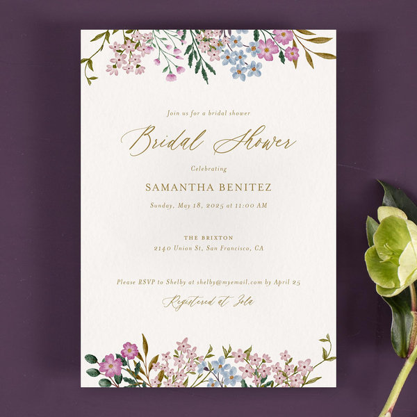 Zola Wedding & Bridal Shower Invitations - Lombardy Portrait
