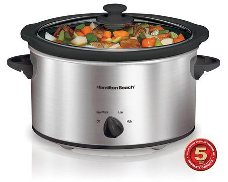Hamilton Beach 4 Quart Oval Slow Cooker 33140VCR