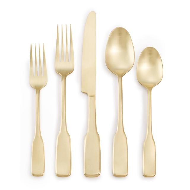 Martha Stewart Collection Fiddlehead Champagne 20-Pc. Flatware Set, Service for 4, Created for Macy's
