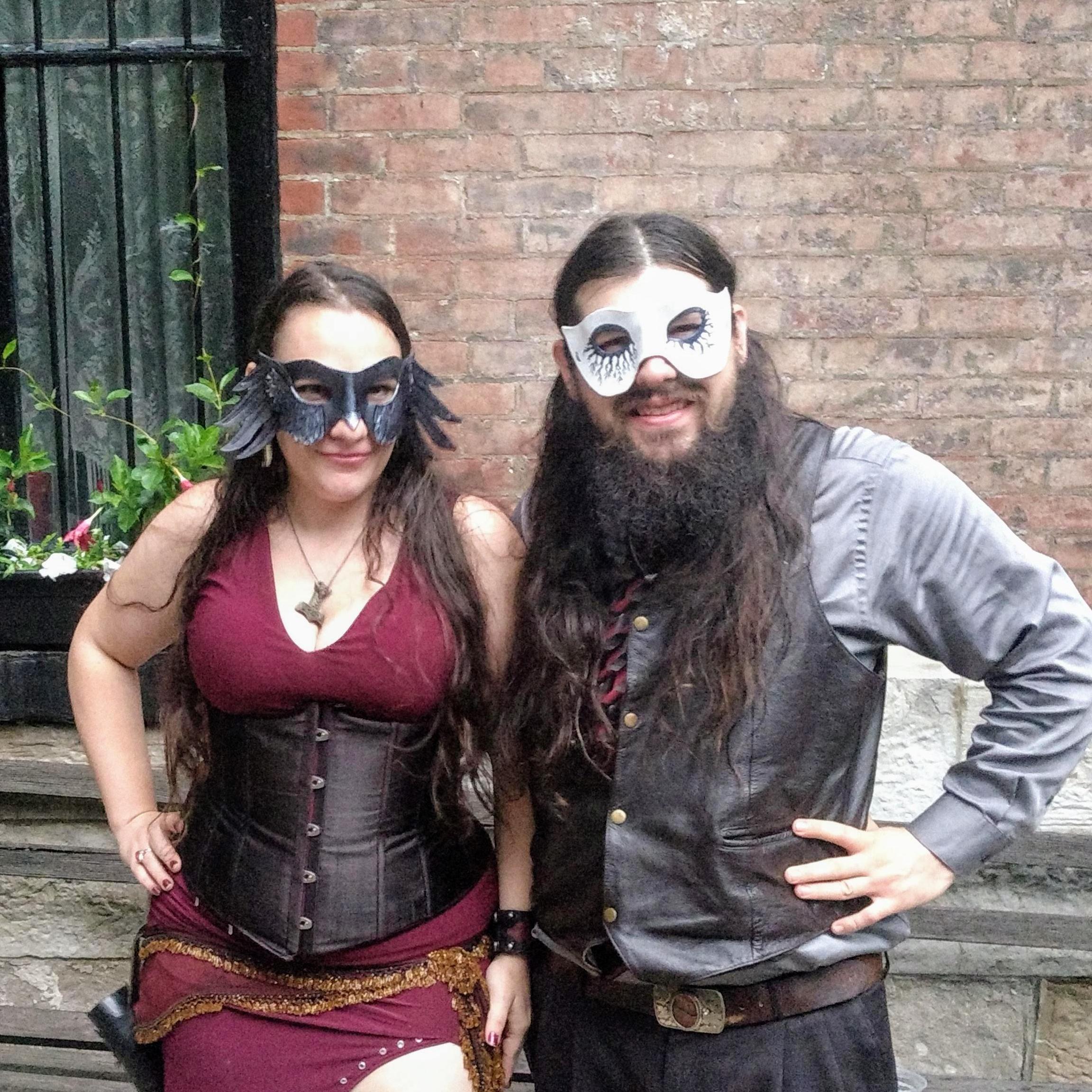 Working a masquerade at the Lemp mansion.