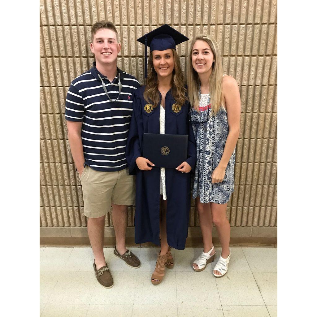 Celebrating our friend, Laura, graduating college (2017)