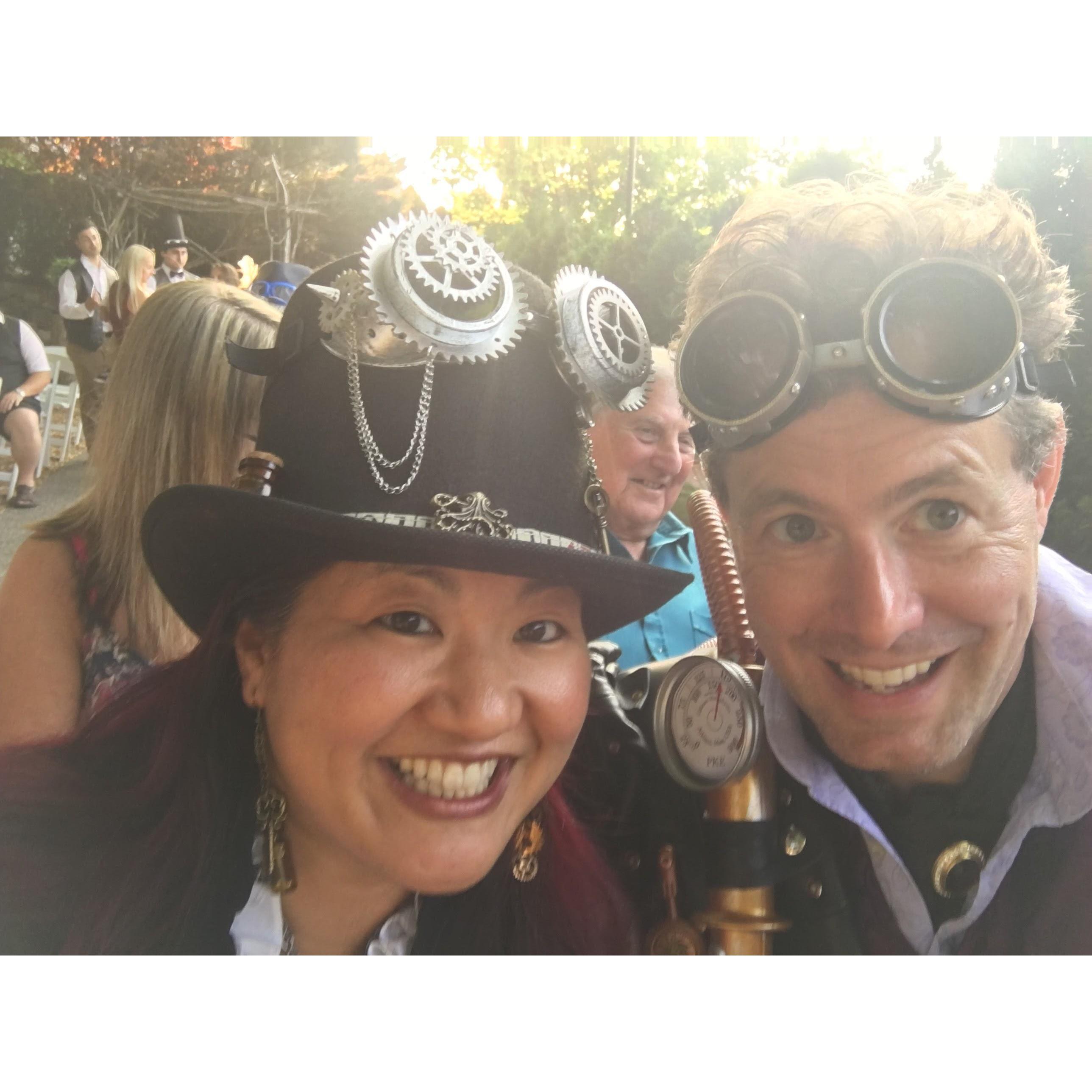 Our first steampunk wedding we attended as a couple (still waiting for an invite to the next one)