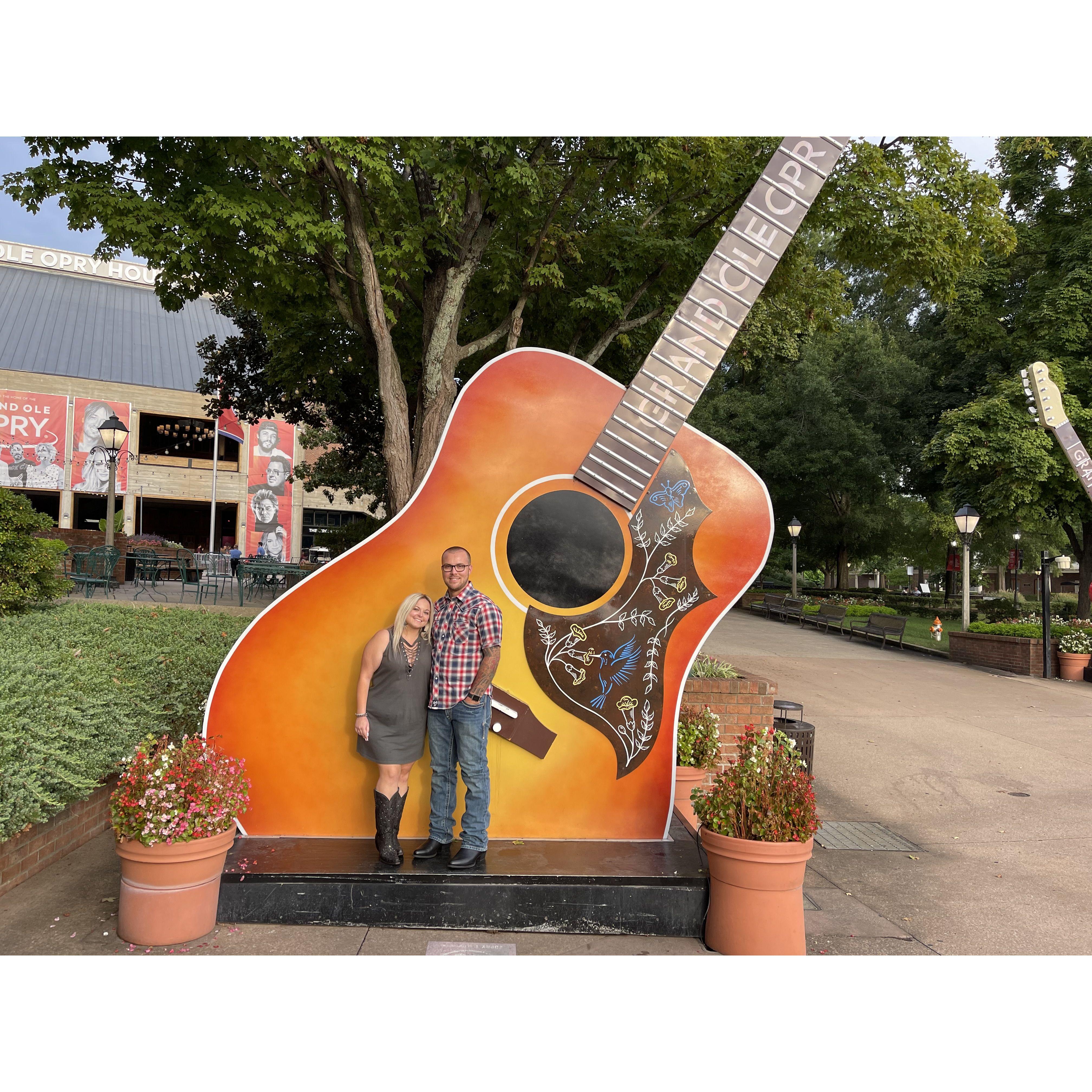 Our first trip to Nashville at the Grand Ole Opry!
