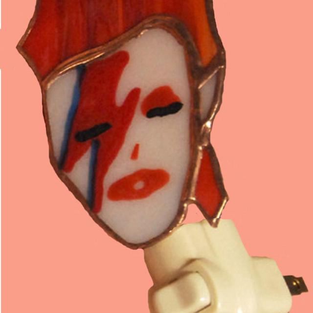 Stained Glass DAVID BOWIE Night Light by Glass Action