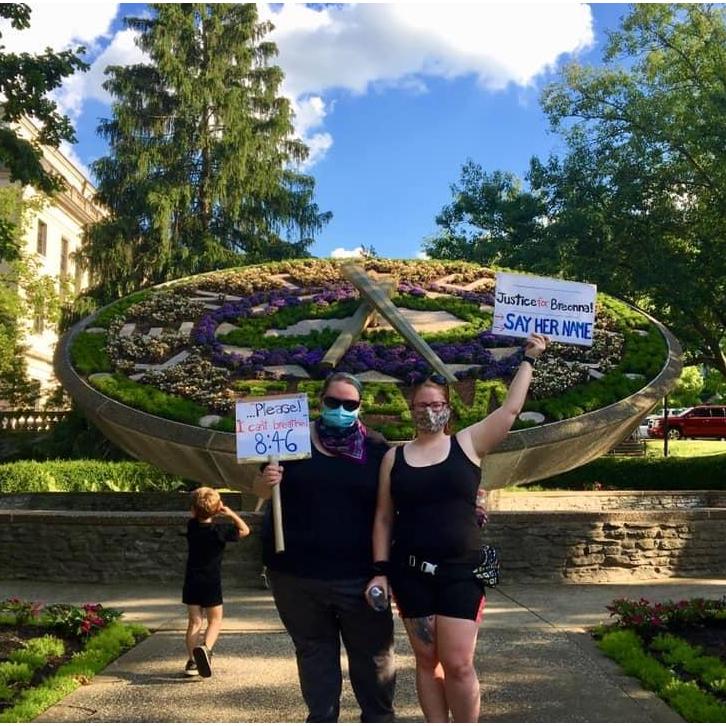 Advocating for BLM in Frankfort during the pandemic. What a powerful moment to experience together.