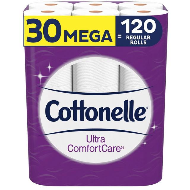 Cottonelle Ultra ComfortCare Toilet Paper - 30 Mega Rolls