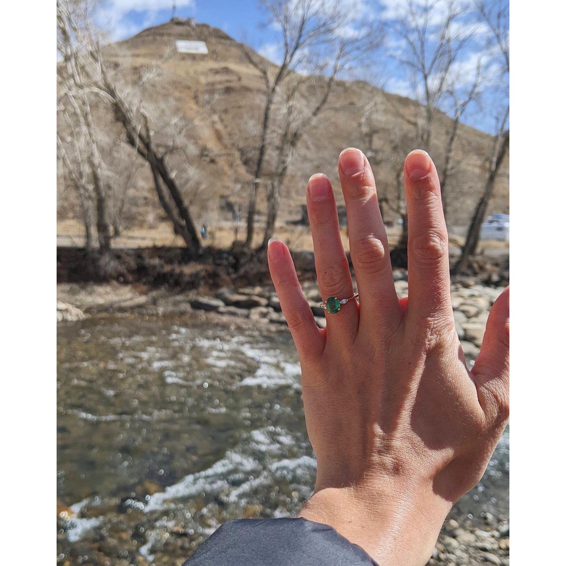 Engaged in Salida, CO!