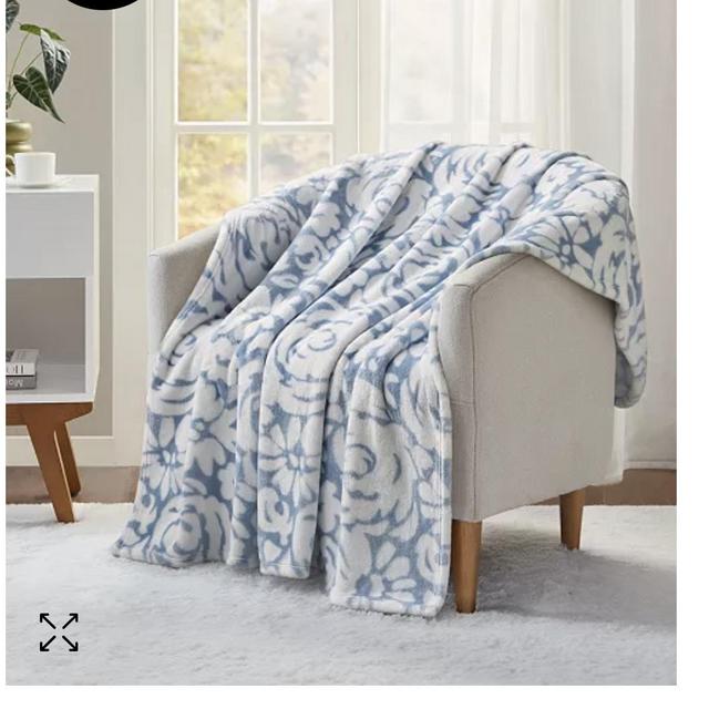 Cozy Plush Printed Throw