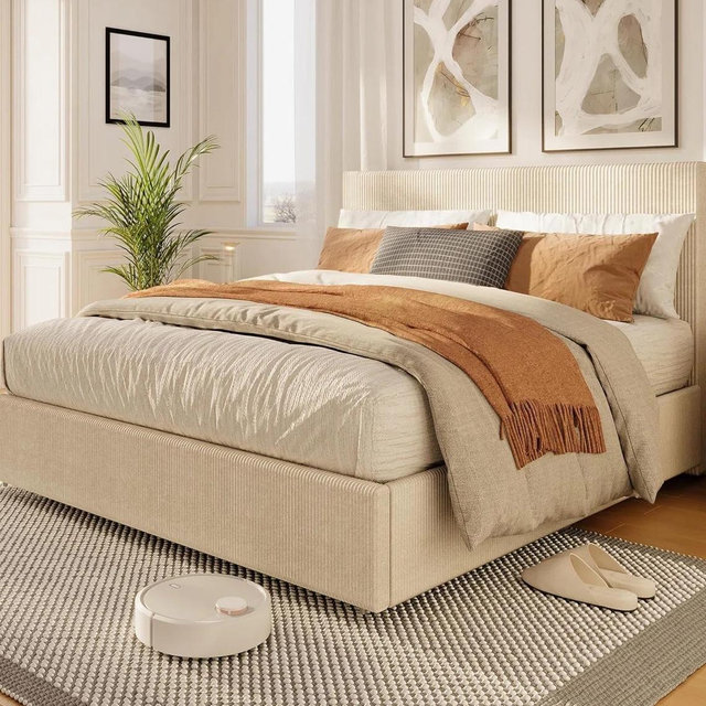 King bed frame & mattress