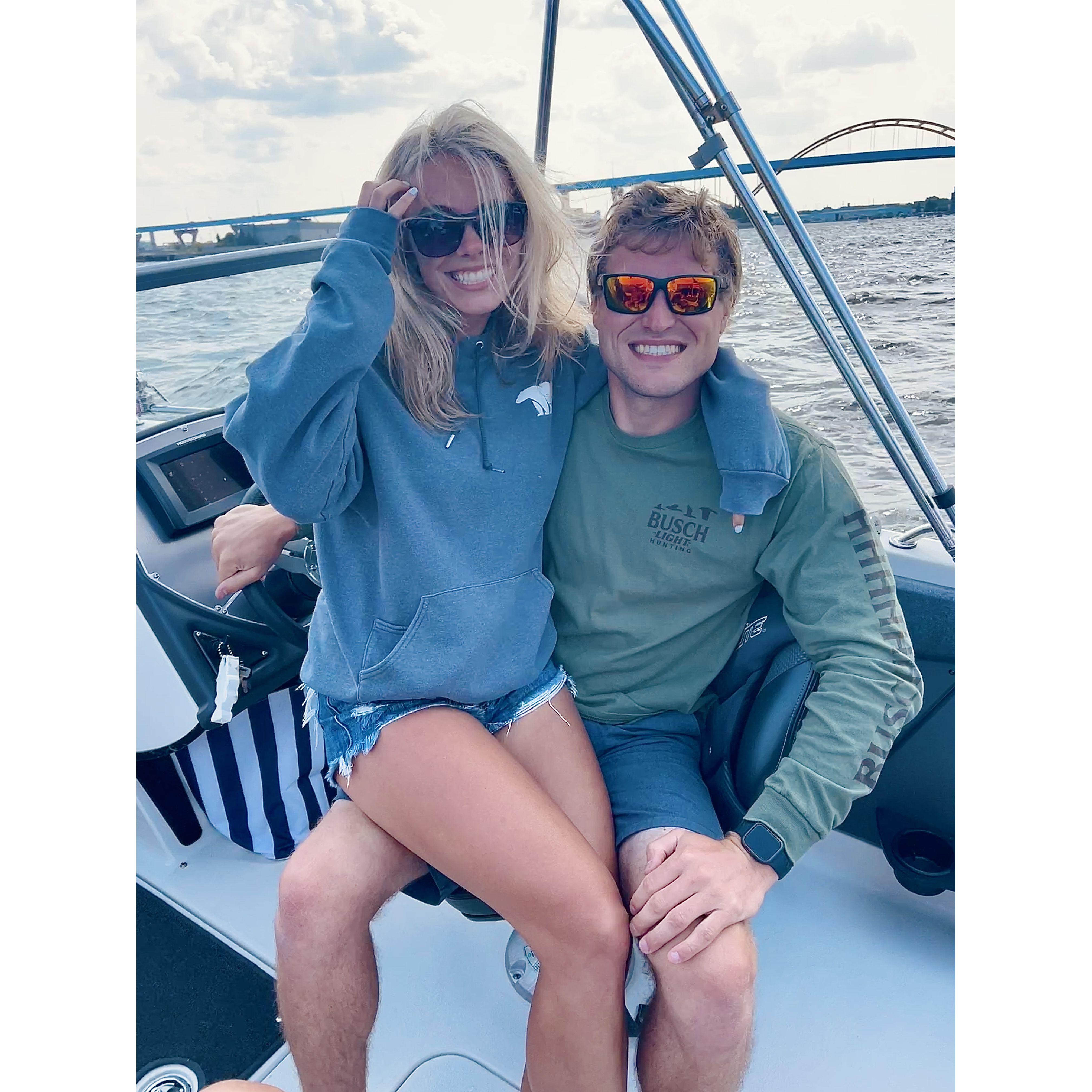 7/23/23: Out on the boat for the Milwaukee Air Show