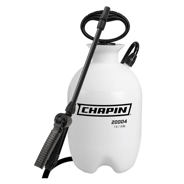 Pump Sprayer, 1-Gallon SureSpray Translucent Tank with an Easy Fill Funnel-Top Opening, Adjustable Cone Nozzle & 34" Long Reach Hose, Used for Fertilizer, Pesticides, Weeds & Pests