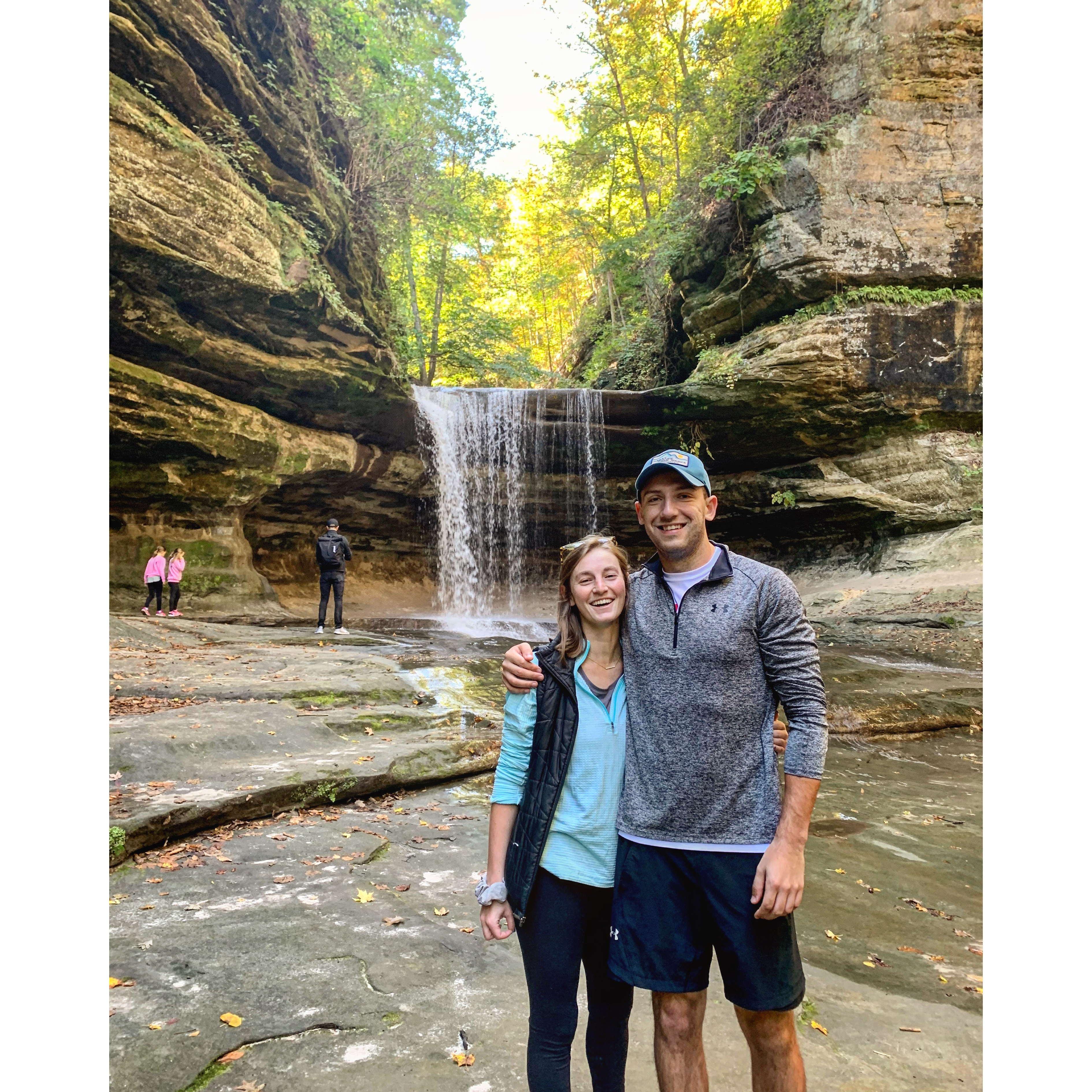 During quarantine, we tried to spend a lot of time outside. Especially hiking and golfing!