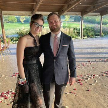 September 2023, our first wedding together and the first time Drew met most of my family.