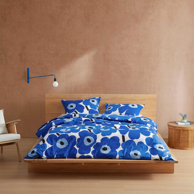 Marimekko, Unikko Cotton Percale 3-Piece Duvet Cover Set | Zola