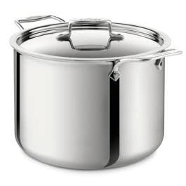 D5 Stainless Polished 5-ply Bonded Cookware, Stockpot with lid, 12 quart