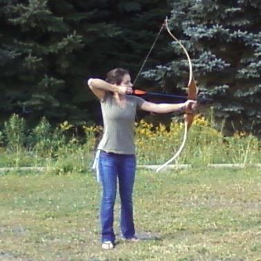 Trying to be good enough at archery to impress Baraq...