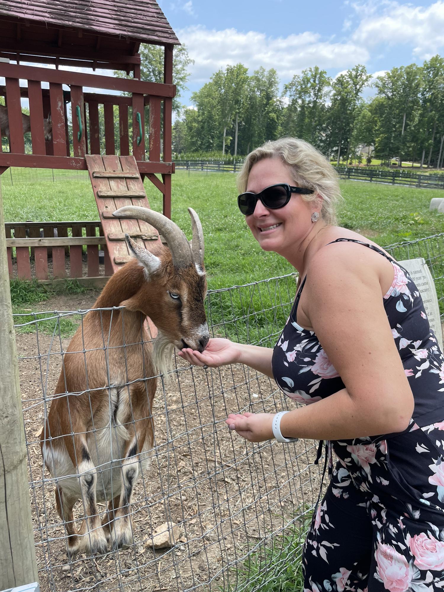 Feeding Prince Charming.