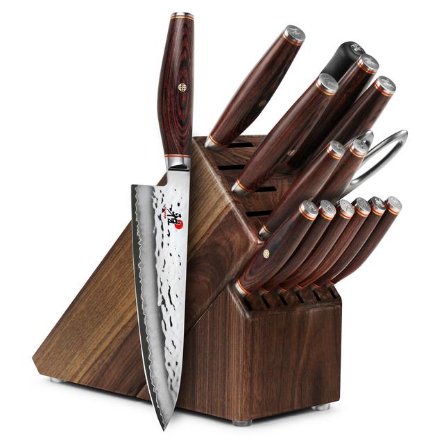 Miyabi Artisan SG2 Knife Block Set, 16 Piece, Walnut  | Cutlery and More