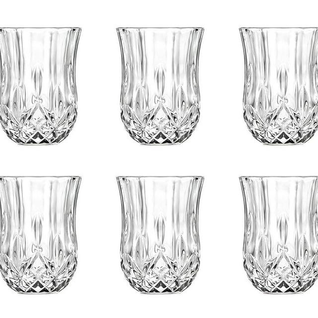 Barski Shot Glass - Set of 6 Glasses - Crystal Glass - Beautifully Designed - Use it for - Shot - Vodka - Liquor - Cordial - Each Glass is 2 oz Made in Europe
