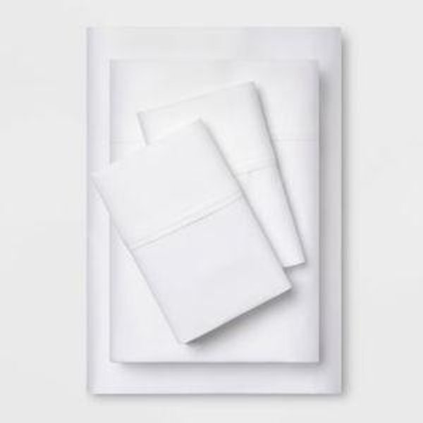 Solid Performance 400 Thread Count Sheet Set - Threshold - White - King