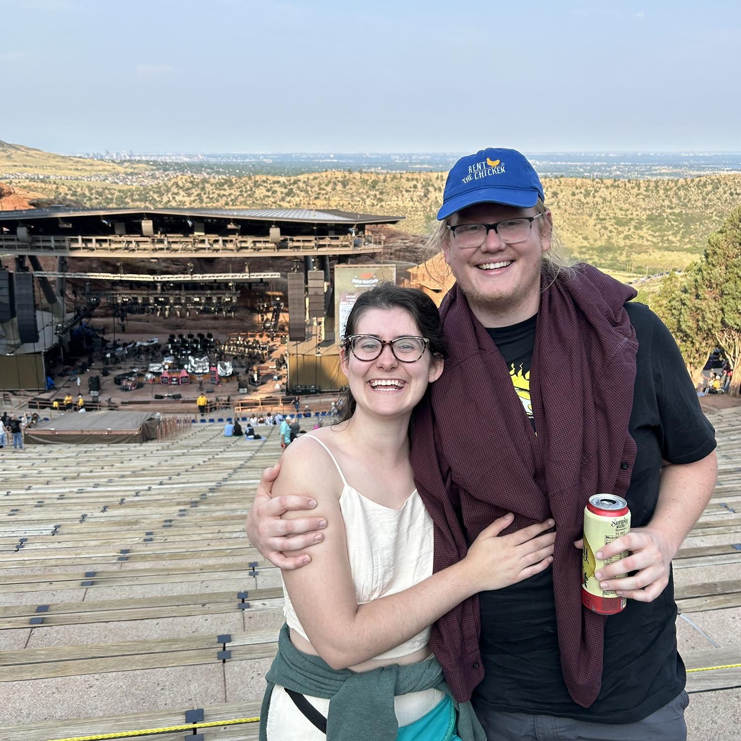 Seeing Lake Street Dive at Red Rocks Amphitheater in Morrison, CO thanks to the kindness of Connor's siblings.
(July 2024).