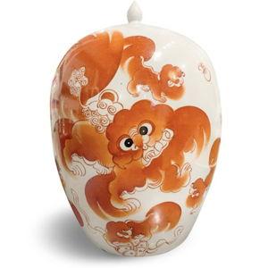 Lion Dance Ginger Jar