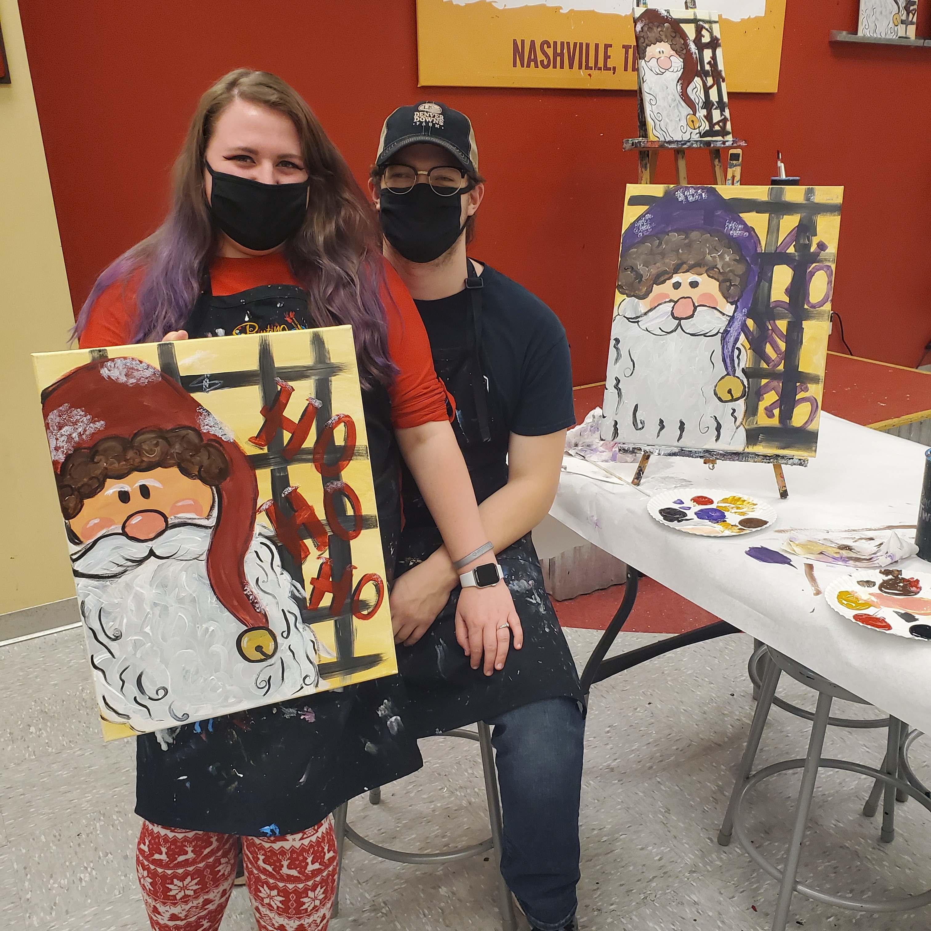 Andra and I doing one of her favorite things; Painting!