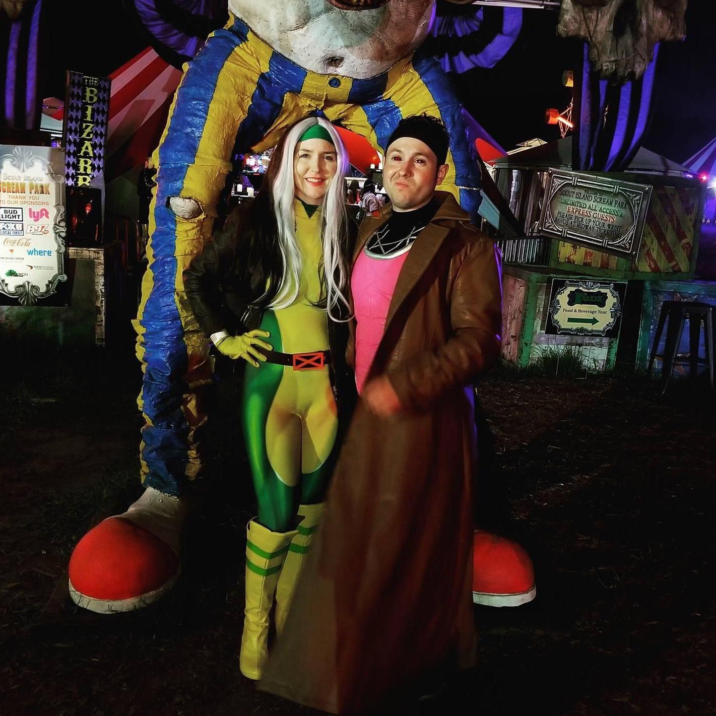 Our first cosplay - Gambit and Rogue