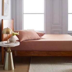Bamboo Fitted Sheet Set | Color: Clay | Size: Queen