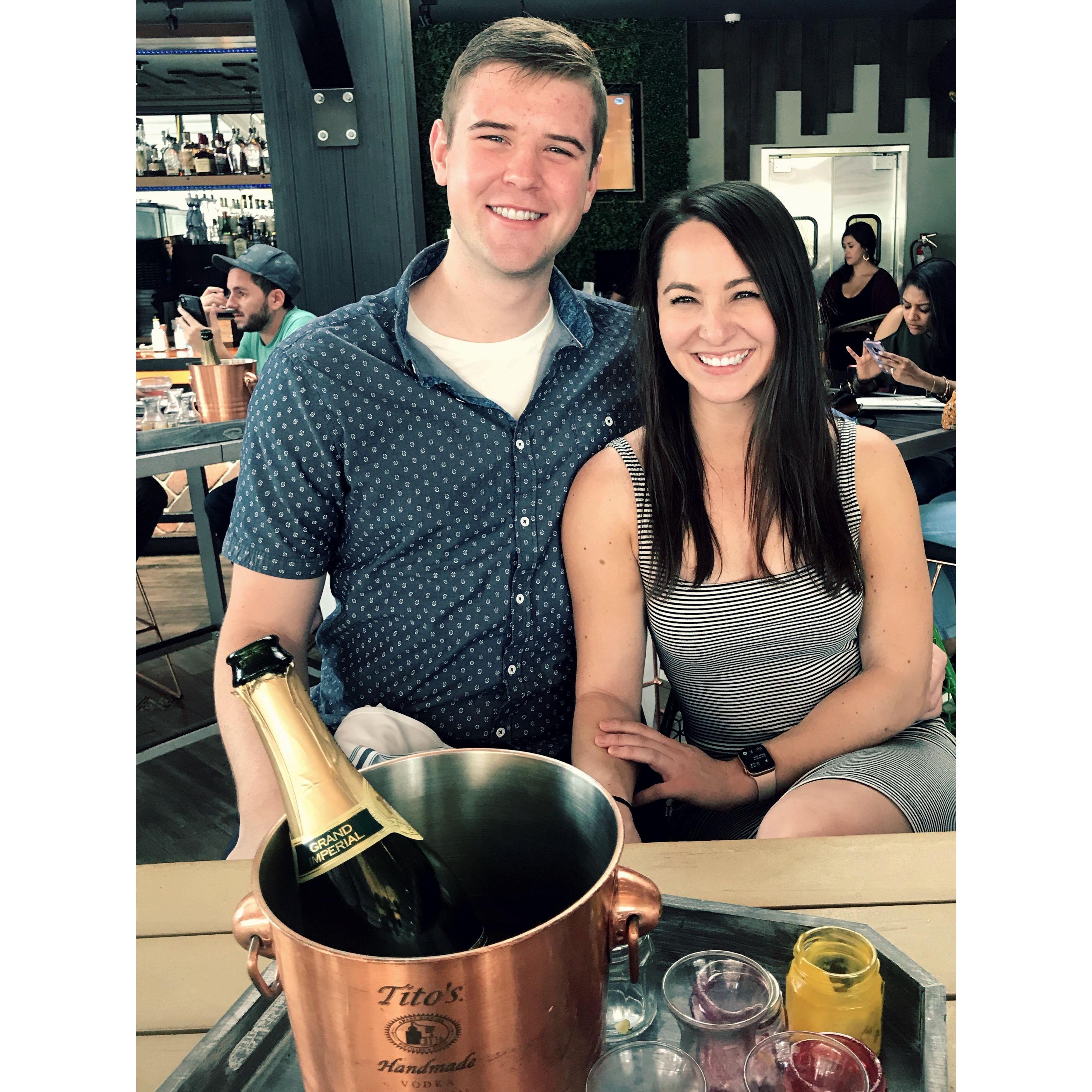 Our first picture together as a couple! (May 2019)