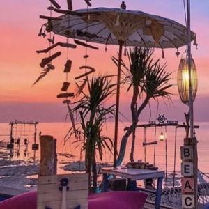 Sunset Dinner on the Beach in Bali