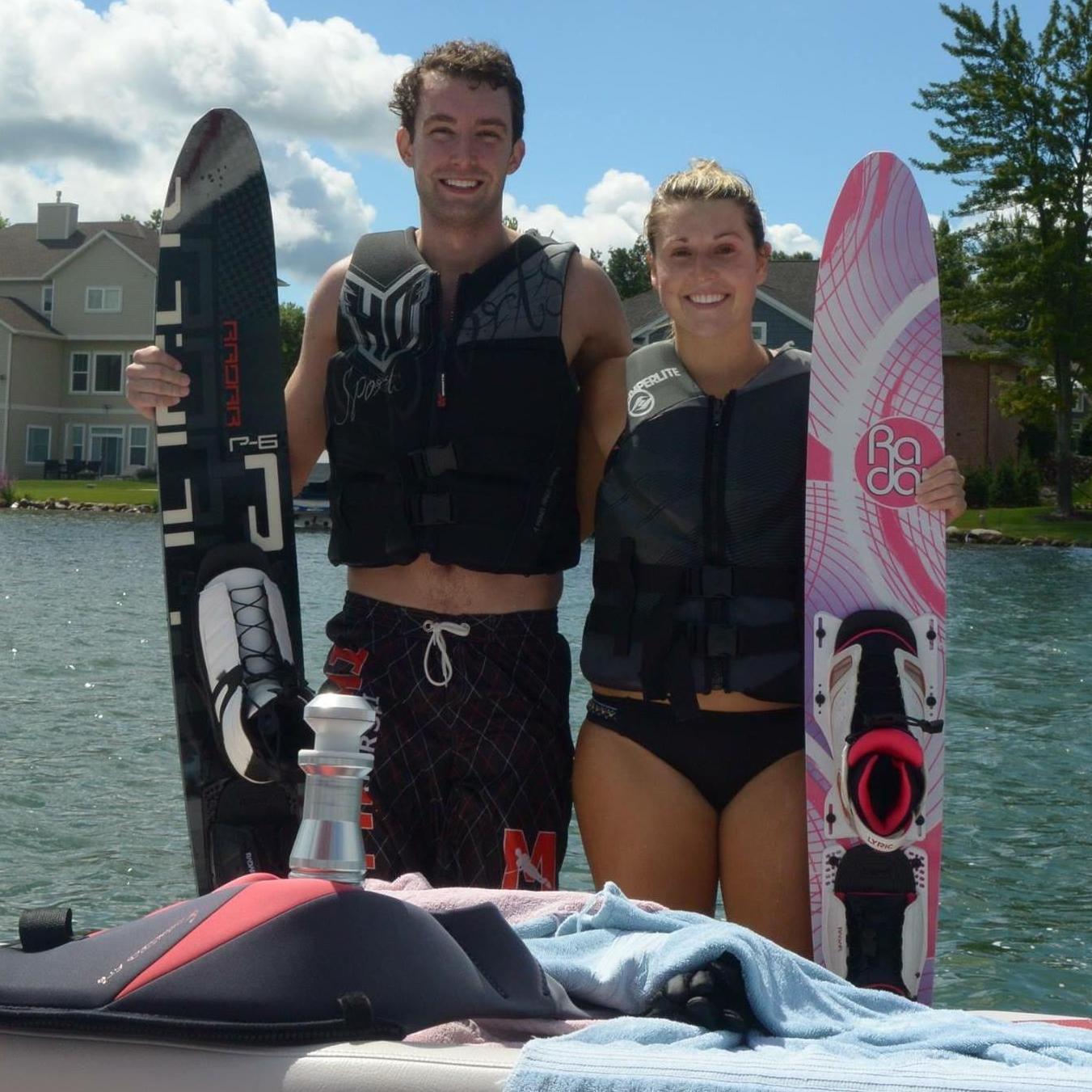 Slalom Skiing on Green Lake - Summer 2016