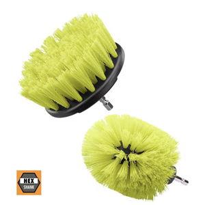 Medium Bristle Brush Multi Purpose Cleaning Kit (2-Piece) with Hex Shank Compatibility