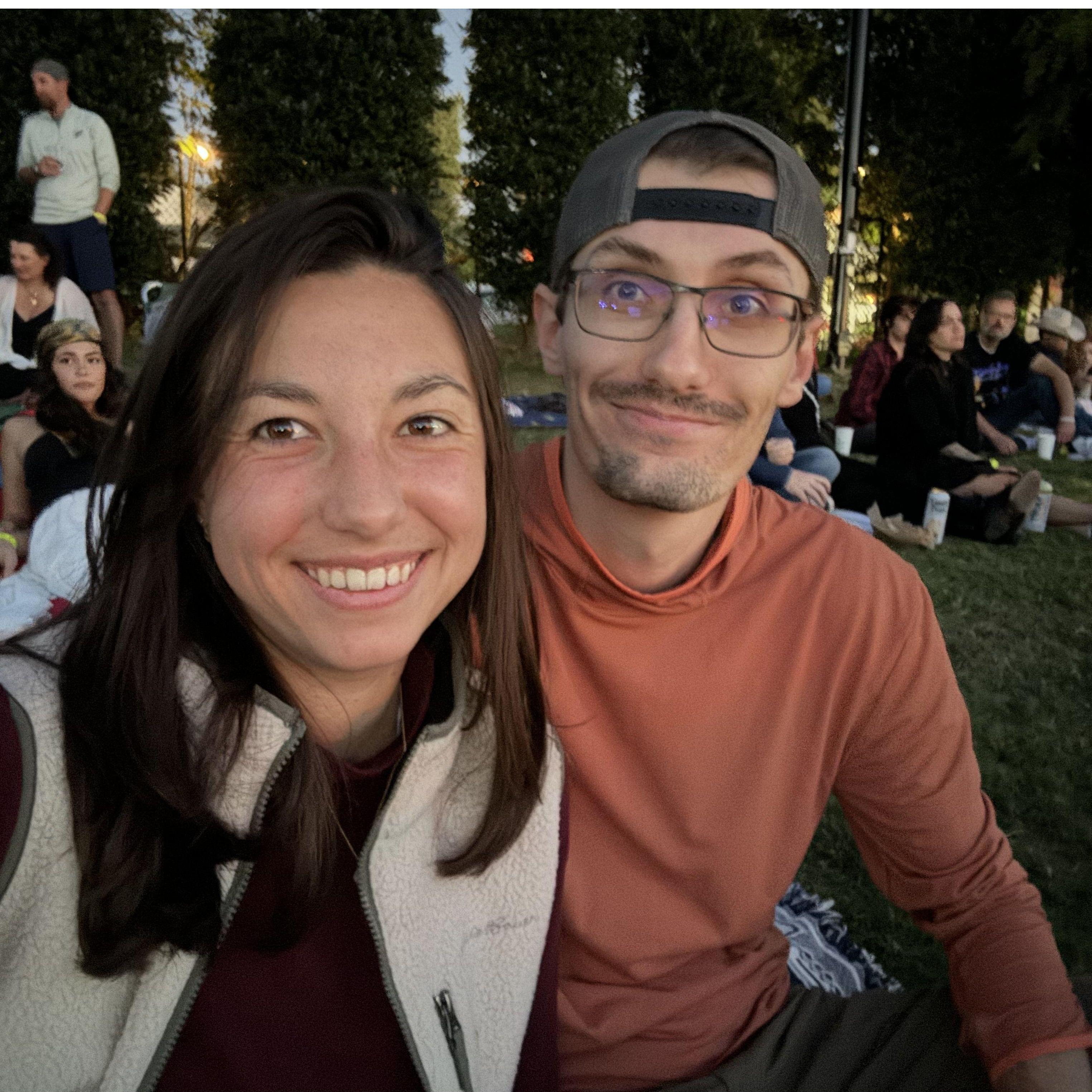 Concerts and Music are a favorite past time of Genie & Dominic