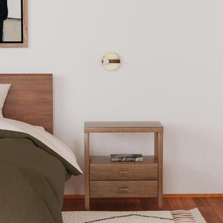 Wind Wood 2-Drawer Nightstand