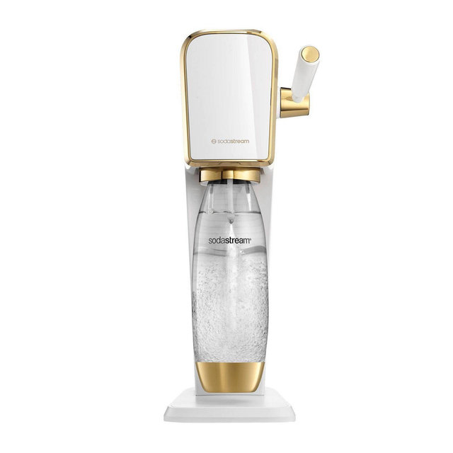 SodaStream Art Sparkling Water Maker with CO2 and Carbonating Bottle White/Gold