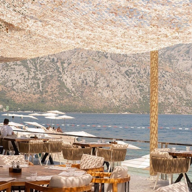 Breakfast in Kotor, Montenegro
