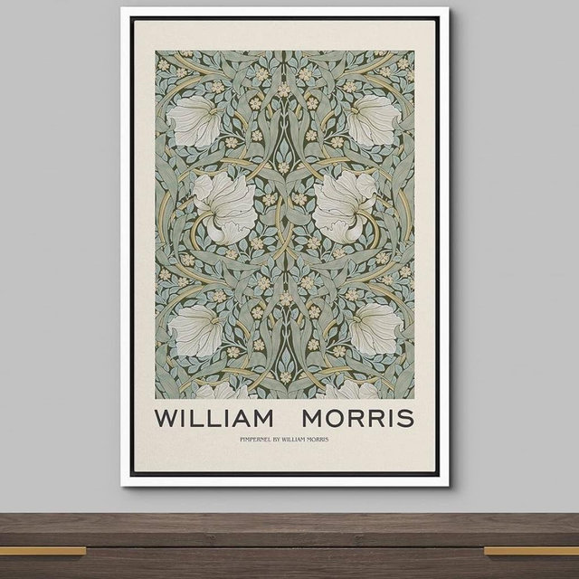 Framed William Morris Canvas Print Wall Art