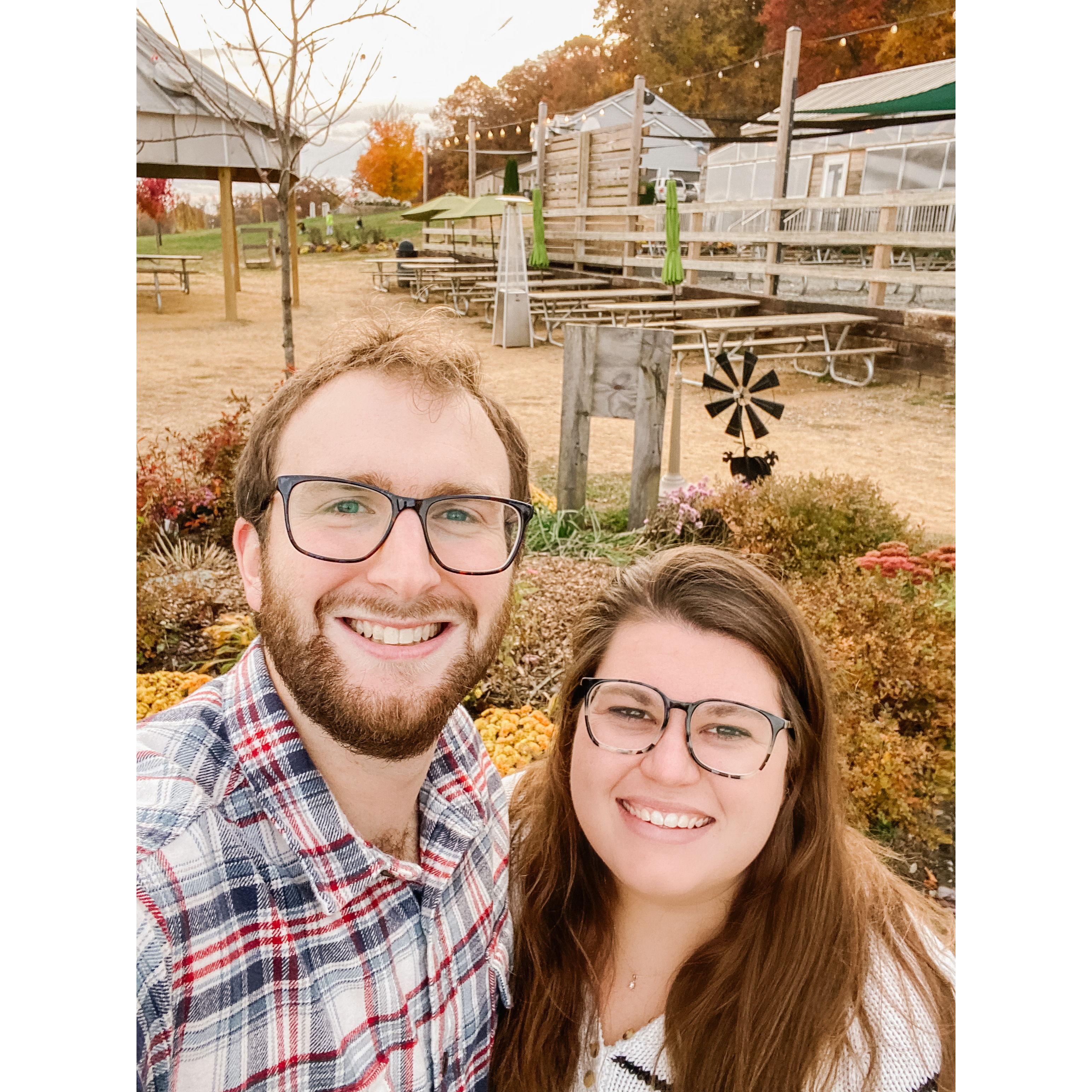 October 30th, 2022 - Our First Anniversary
We stopped for drinks before dinner at our favorite place, Slate Farm Brewery. Their wide variety of beers capture both TJ & Ally's tastes!