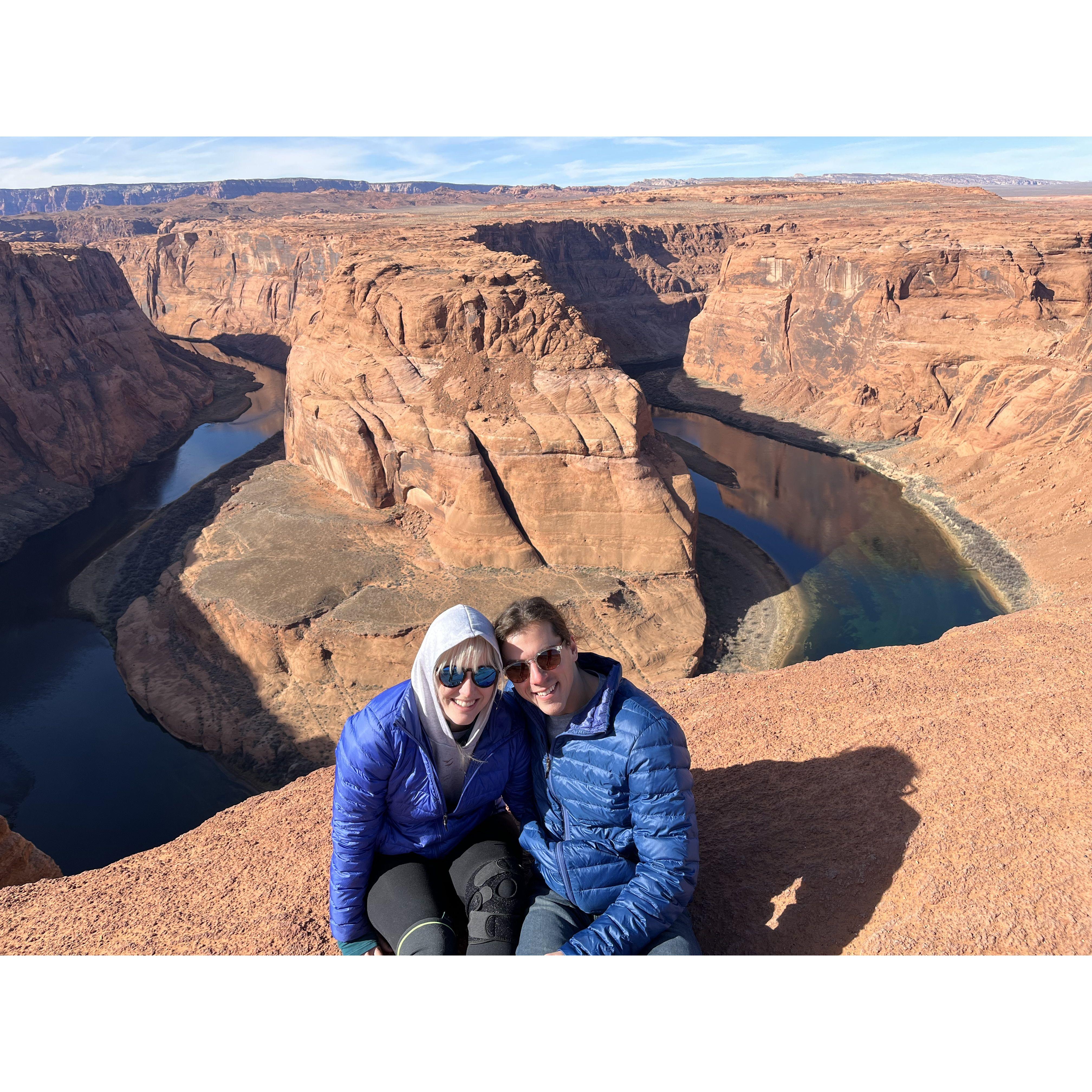 Horseshoe Bend. January 16, 2022.