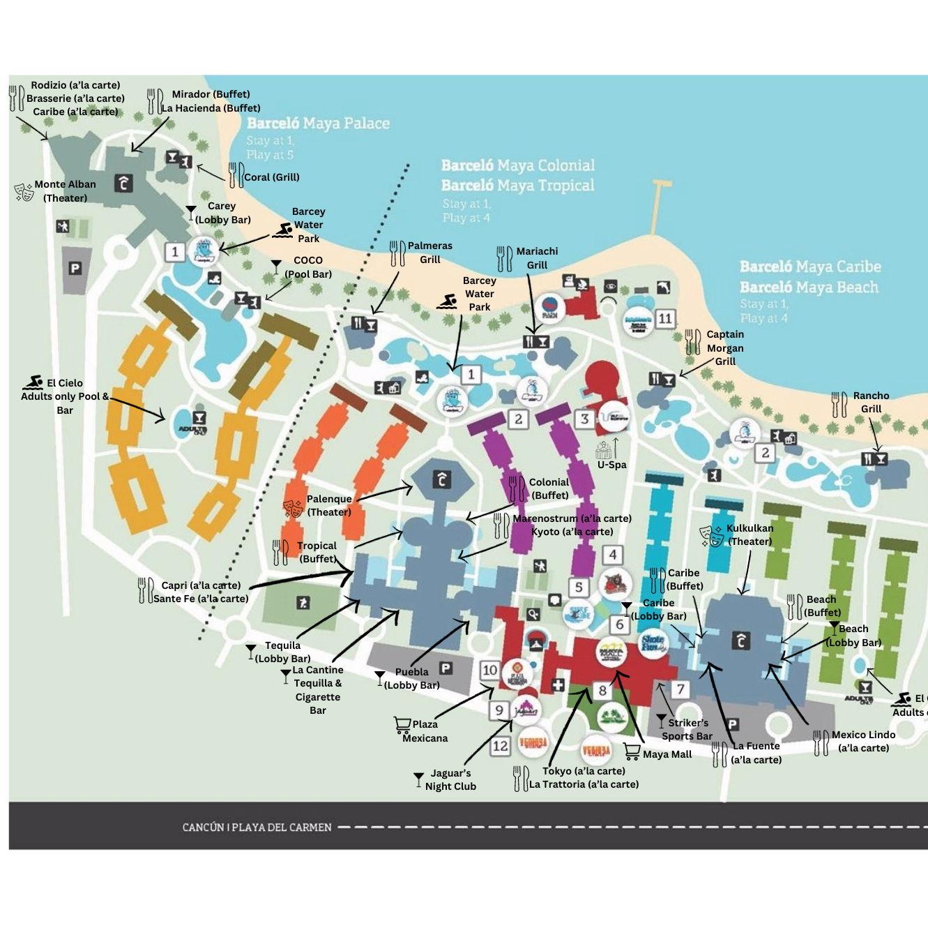 Map of the Resort