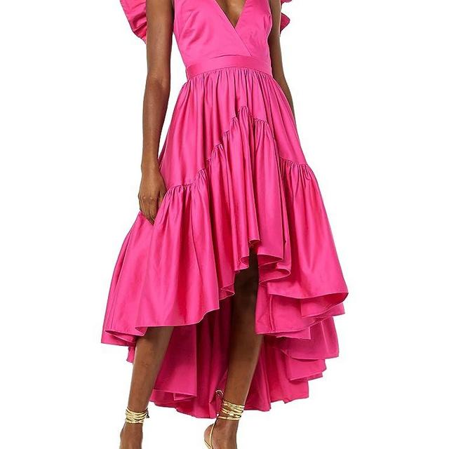 Making the Cut Season 3 Episode 1 Winning Look Sienna's Ruffle High-Low Dress