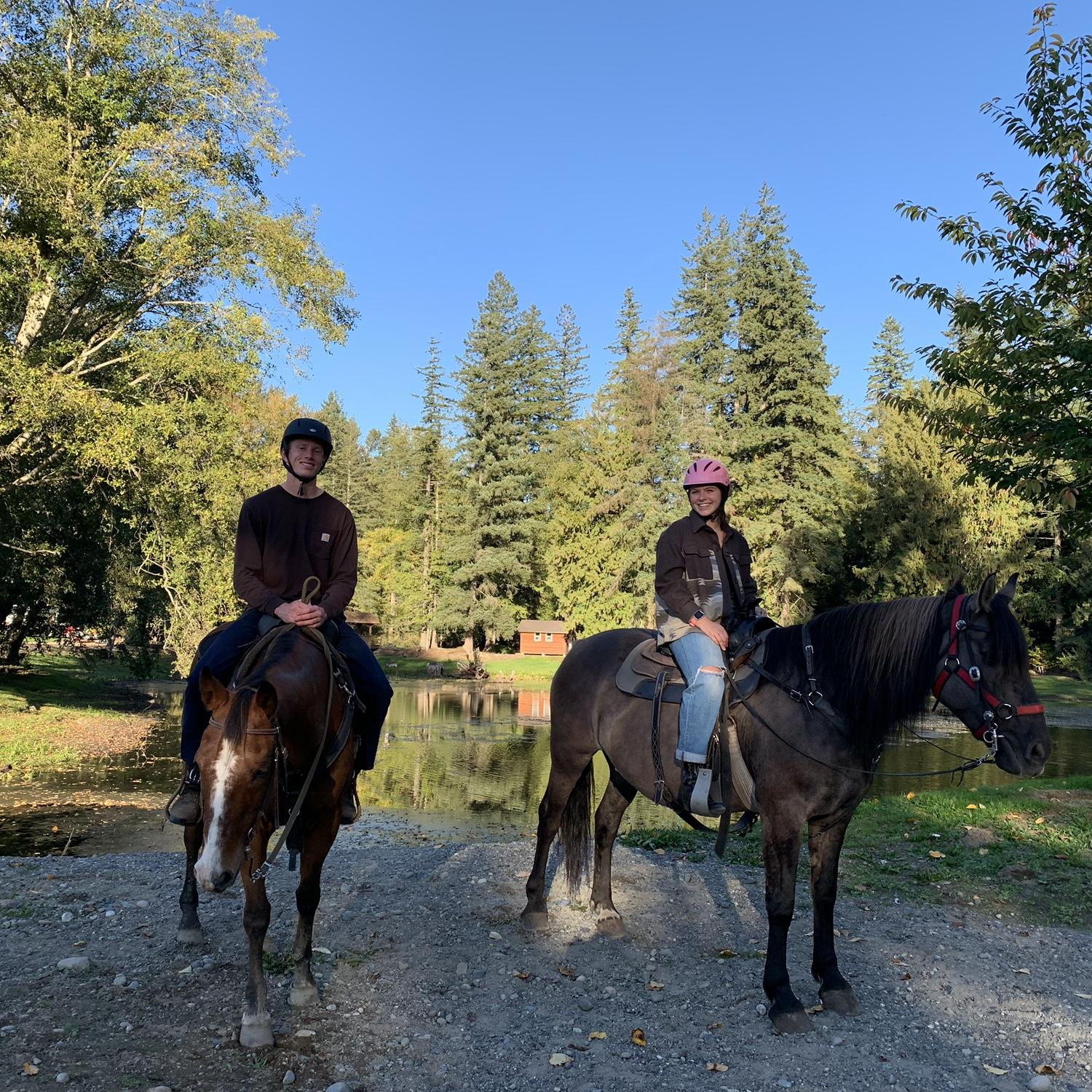 Horse back riding date