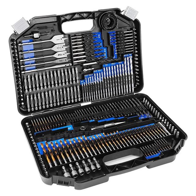 COMOWARE Drill Bit Set, 246 Pcs Drill Bit Sets for Cordless Drill, Metalworking & Multipurpose Drill Bits Set, Drill Driver Bit Set for Wood, Metal, Masonry, Cement and Screwdriver Bits Set Combo Kit