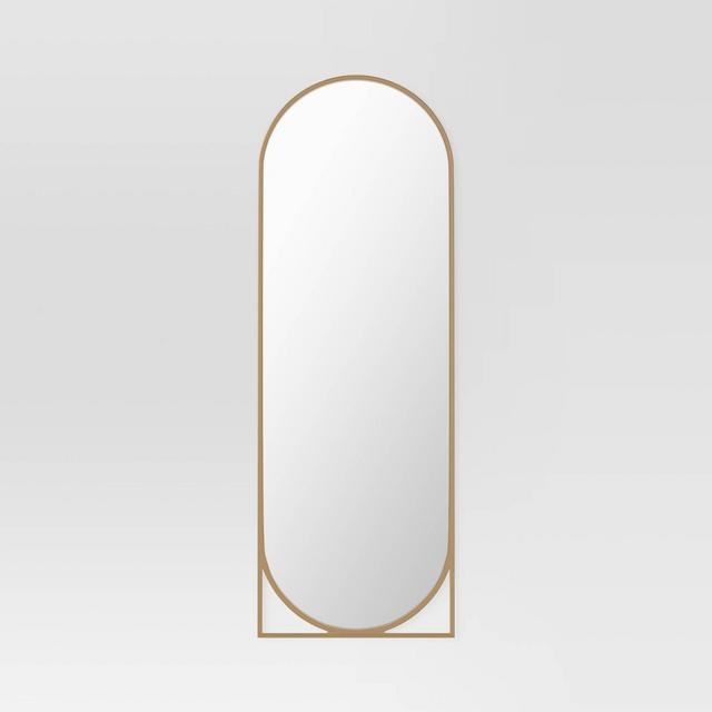 20" x 58" Full Length Floor Mirror Gold - Threshold™