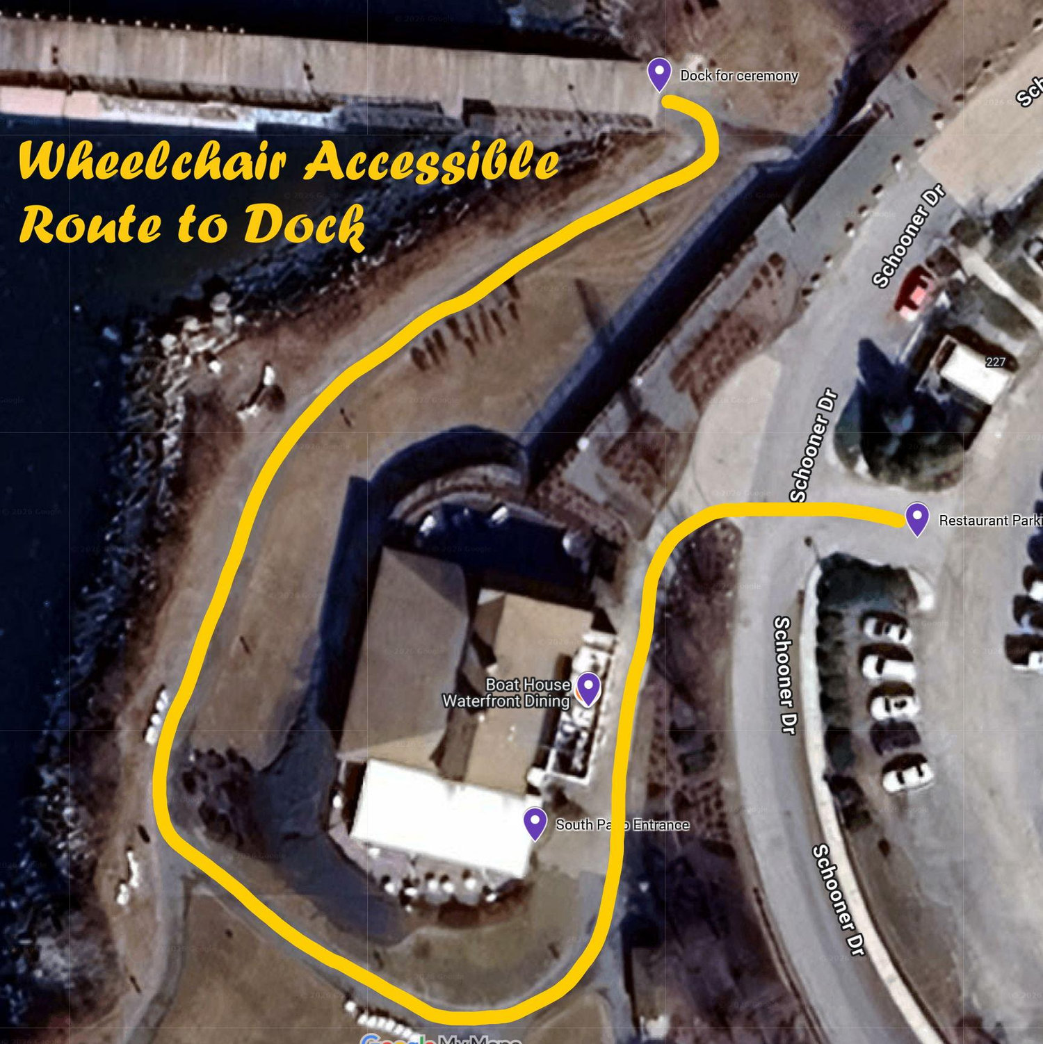 Wheelchair Accessible Route to Dock